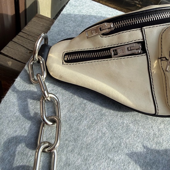 Alexander Wang White Lambskin Leather Attica Fanny Pack Belt Bag - Picture 5 of 15